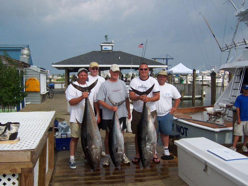 Fishing catch aboard White Lightning