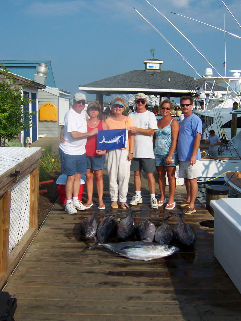 Fishing action aboard White Lightning