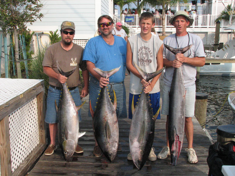 Fishing catch aboard White Lightning