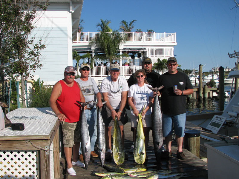 Fishing action aboard White Lightning