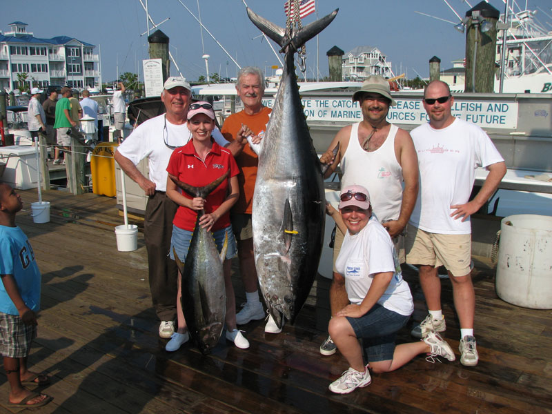 Fishing action aboard White Lightning