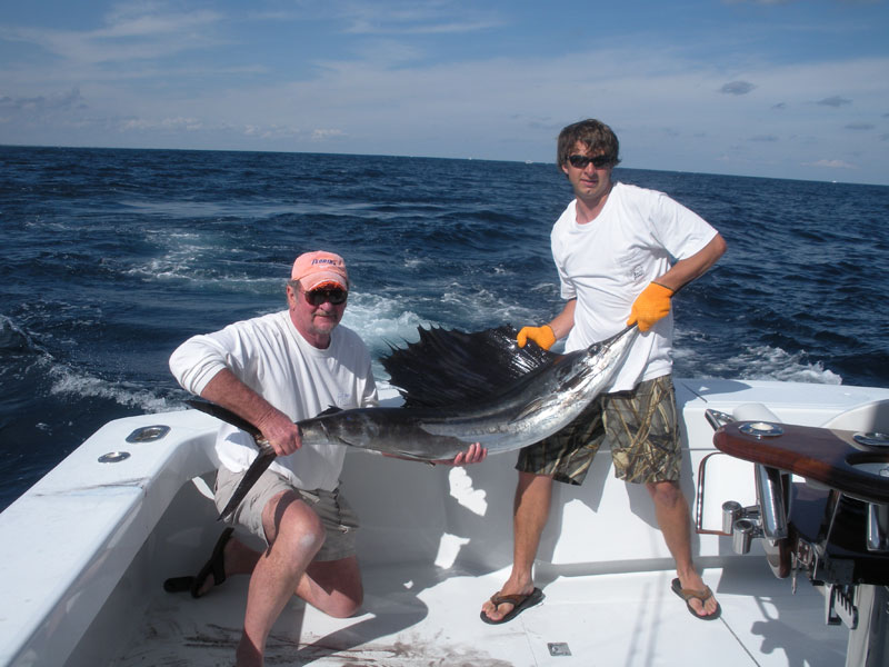 Fishing catch aboard White Lightning