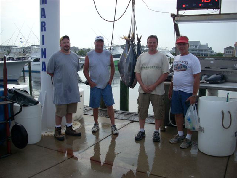 Fishing catch aboard White Lightning