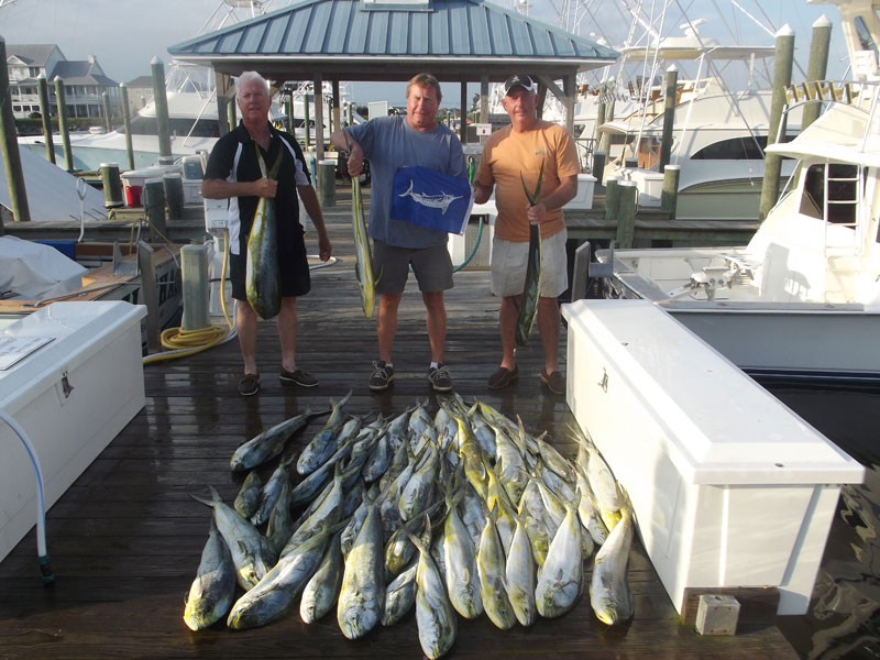 Fishing action aboard White Lightning