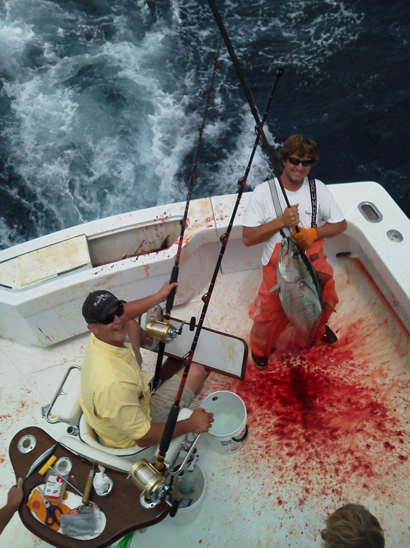 Fishing catch aboard White Lightning