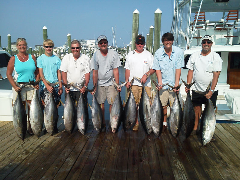 Fishing catch aboard White Lightning