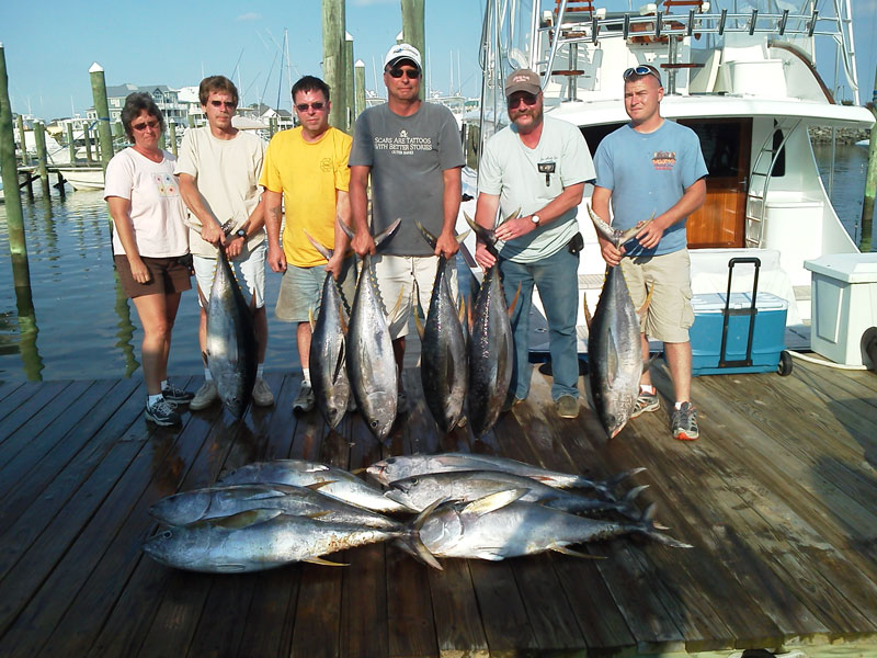 Fishing action aboard White Lightning