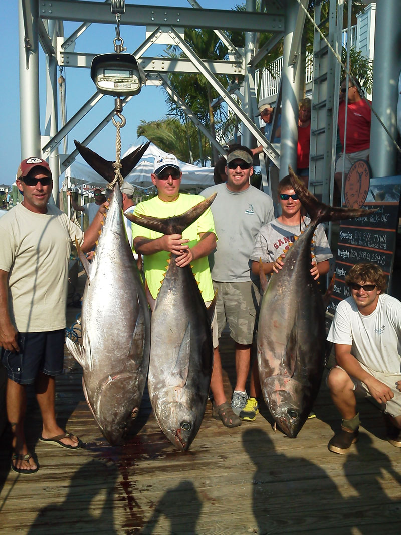 Fishing catch aboard White Lightning