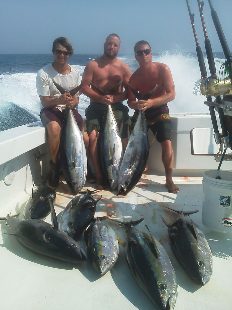 Fishing catch aboard White Lightning