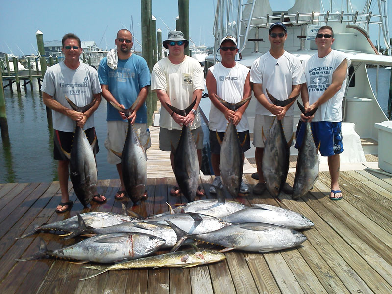 Fishing catch aboard White Lightning