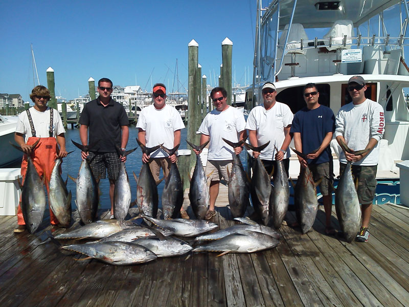 Fishing action aboard White Lightning