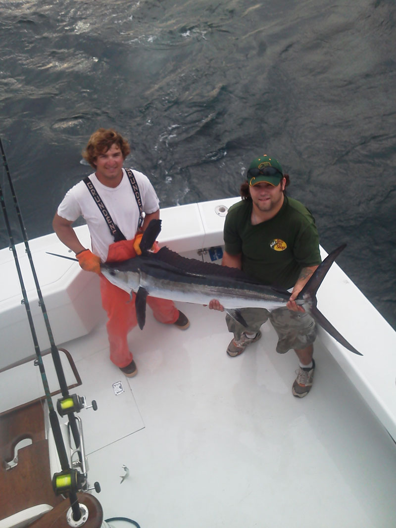 Fishing catch aboard White Lightning