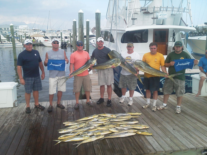 Fishing catch aboard White Lightning