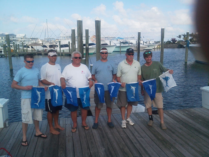 Fishing action aboard White Lightning