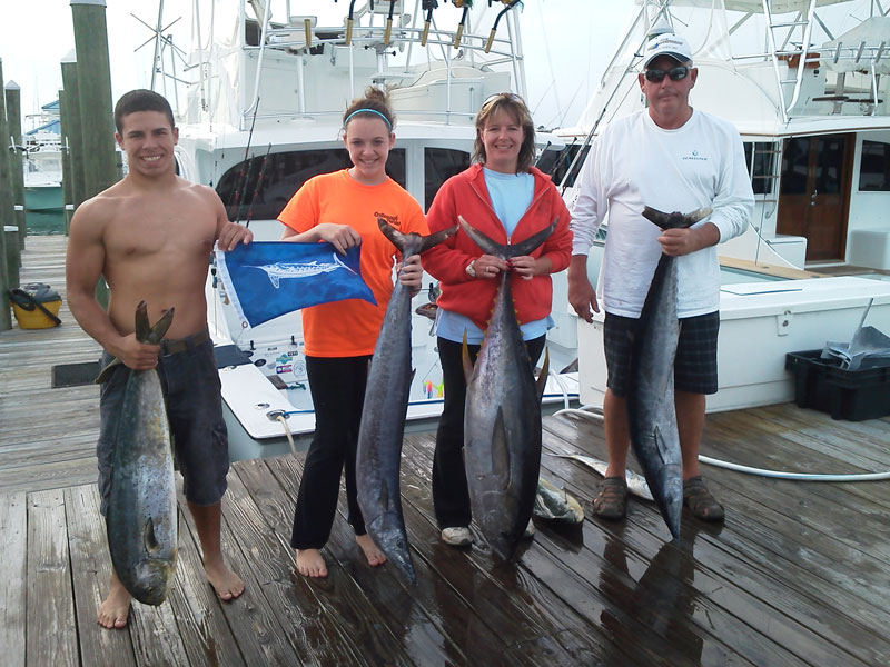 Fishing catch aboard White Lightning