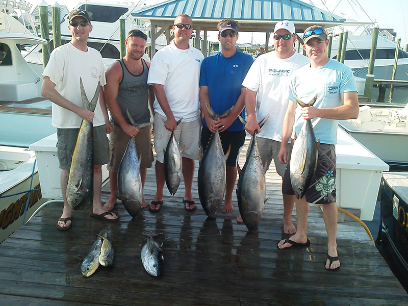 Fishing catch aboard White Lightning