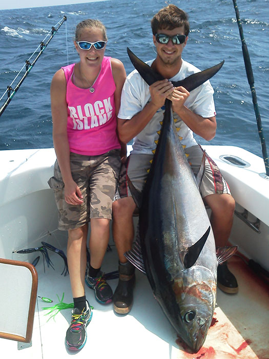 Fishing catch aboard White Lightning